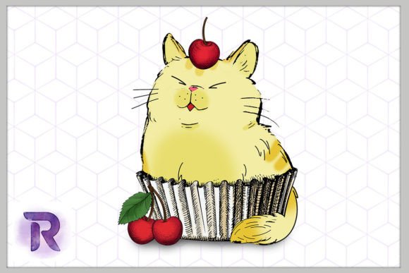Cat-Cakes Funny Fat Cat Sublimation