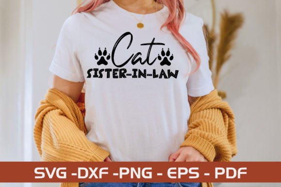 Cat Sister-in-law Embroidery Design